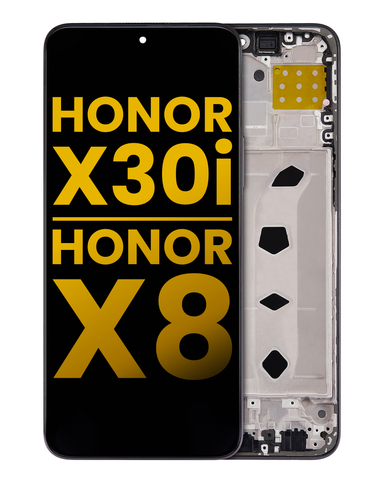 Pantalla LCD Con Marco Para Huawei Honor X8 / X30i (Negro)