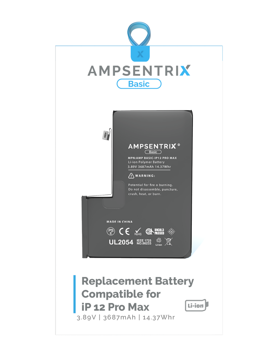 Batería Para iPhone 12 Pro Max (AmpSentrix Basic) MobileSentrix México