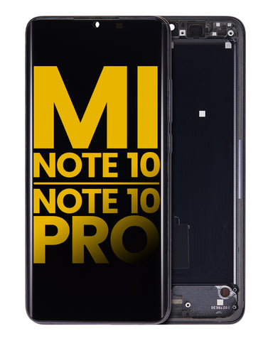 Pantalla OLED Con Marco Para Xiaomi Mi Note 10 / Note 10 Pro (Negro)
