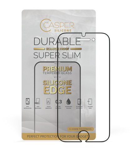 Mica Templada Casper Silicone Para iPhone 6 / 6S / 7 / 8 (Empaque Individual)