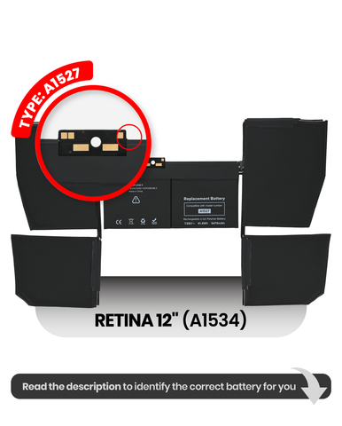 Batería (A1527) Para MacBook Retina 12" (A1534 Early 2015)