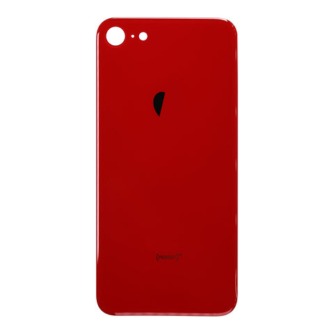 Tapa Trasera para iPhone 8 (Orificio de Camara Grande) (Rojo)