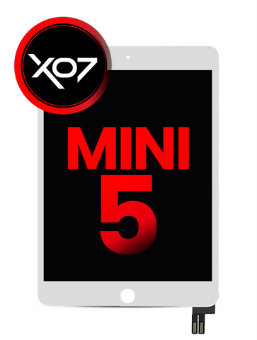 Ensamble de Digitalizador y LCD Para iPad Mini 5 (Calidad Aftermarket Pro, XO7) (Blanco)