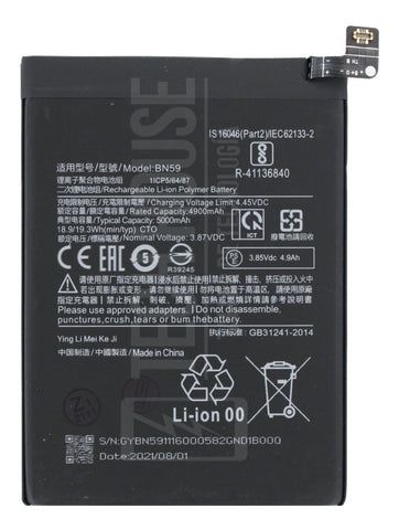Batería Para Xiaomi Redmi Note 10 (BN59)