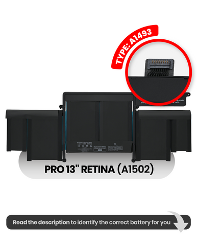 Batería (A1493) Para MacBook Pro 13" Retina (A1502 / Late 2013 / MID 2014)