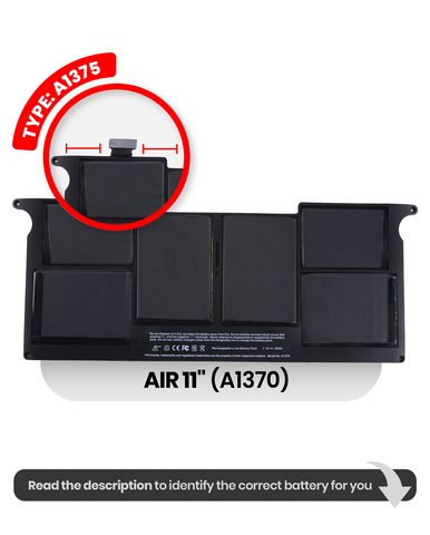 Batería (A1375) Para MacBook Air 11" (A1370 Late 2010)