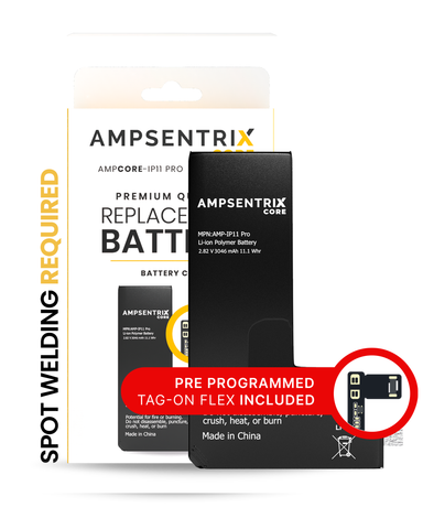 Batería Para iPhone 11 Pro con Tag On (Requiere Soldadura) (AmpSentrix Core)