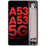 Pantalla OLED Con Marco Para Samsung Galaxy A53 4G / A53 5G  (A535 / A536 / 2022) (AM Plus) ((Negro)