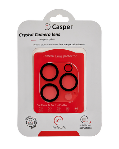 Mica Templada Casper de Camara Trasera Para iPhone 14 Pro / 14 Pro Max (Empaque Individual)