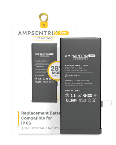 Batería de Capacidad Extendida Para iPhone 6S (AmpSentrix Pro Extended)