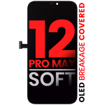 Pantalla OLED Para iPhone 12 Pro Max (Calidad Aftermarket Pro: XO7 Soft) Negro