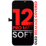 Pantalla OLED Para iPhone 12 Pro Max (Calidad Aftermarket Pro: XO7 Soft) Negro