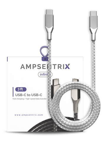 Cable de Carga Rápida Tipo C a Tipo C (AmpSentrix)