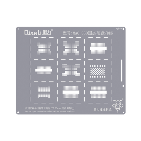 Stencil Bumblebee (QS93) Mac-SSD,SSD/DDR (Qianli)