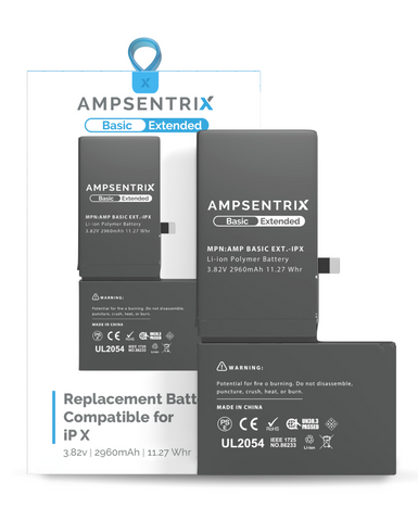 Batería de Capacidad Extendida Para iPhone X (AmpSentrix Basic Extended)