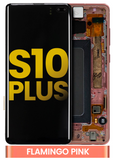 Pantalla OLED Con Marco Para Samsung Galaxy S10 Plus (G975F / 2019) (Reconstruida) (Rosa)