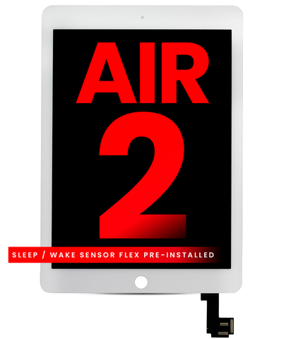 Ensamble de Digitalizador y LCD Para iPad Air 2 (Calidad Aftermarket Plus) (Blanco)
