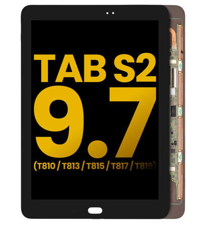 Ensamble de Digitalizador y LCD Para Samsung Galaxy Tab S2 9.7 (T810 / T813 / T815 / T817 / T819) (Pemium) (Negro)