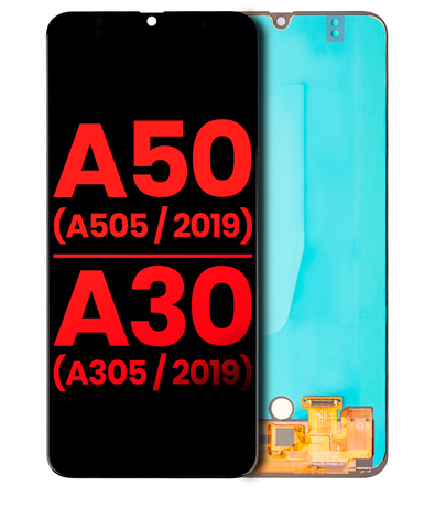 Pantalla OLED Para Samsung Galaxy A50 (A505 / 2019) / A30 (A305 / 2019) (AM Plus) (Negro)