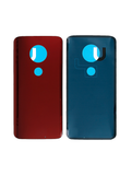 Tapa Trasera Para Motorola Moto G7 Plus (Rojo)