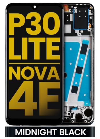 Pantalla LCD Con Marco Para Huawei P30 Lite 6G RAM (MAR-LX1M / 2019) (Negro)