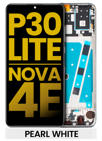 Pantalla LCD Con Marco Para Huawei P30 Lite 4G RAM (MAR-LX1M / 2019) (Blanco)