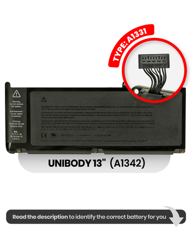 Batería (A1331) Para MacBook Pro Unibody 13" (A1342 / Late 2009 / MID 2010)