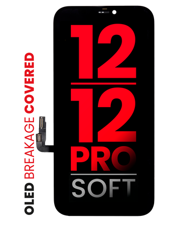 Pantalla OLED Para iPhone 12 / 12 Pro (Calidad Aftermarket: XO7 Soft) Negro