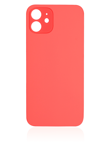 Tapa Trasera para iPhone 12 (Orificio de Camara Grande) (Rojo)