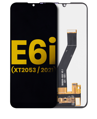 Pantalla LCD Para Motorola E6S / E6i (XT2053 / 2020 / 2021) (Negro)