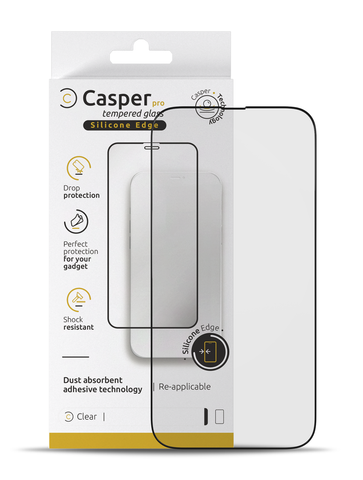 Mica Templada Casper Pro Silicone Para iPhone 14 Pro Max (Empaque Individual)