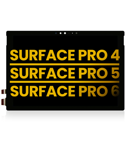 Ensamble de Digitalizador y LCD Para Microsoft Surface Pro 4 (1724) (V2 / LG LCD Version: LP123WQ1) / Surface Pro 5 (1796) / Surface Pro 6 (1807) Reconstruida (Negro)