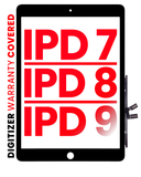 Digitalizador Para iPad 7 (10.2" / 2019) / iPad 8 (10.2" / 2020) / iPad 9 2021 (Calidad Aftermarket Pro, XO7) (Negro)