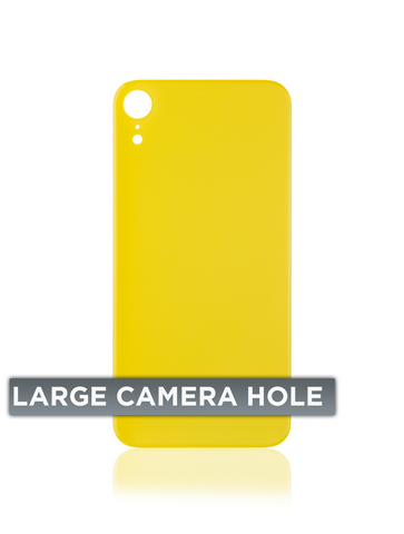 Tapa Trasera para iPhone XR (Orificio de Camara Grande) (Amarillo)