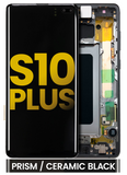 Pantalla OLED Con Marco Para Samsung Galaxy S10 Plus (G975F / 2019) (Reconstruida) (Negro)