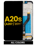 Pantalla LCD Con Marco Para Samsung Galaxy A20S (A207F / 2019) (Aftermarket / Incell) (Negro)