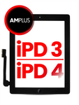 Digitalizador Para iPad 3/4 (Calidad Aftermarket Plus) (Negro)
