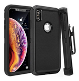 Funda 2 en 1 de Uso Rudo con Sujetador para iPhone X / XS