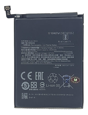 Batería Para Xiaomi Redmi 9 / Note 9 5G (BN54)