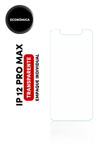 Mica Templada Economica Para iPhone 12 Pro Max (Empaque Individual)
