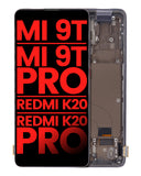 Pantalla OLED Con Marco Para Xiaomi Mi 9T / MI 9T Pro / K20 / K20 Pro (Negro)