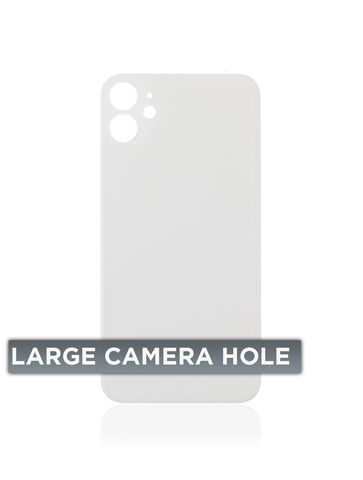 Tapa Trasera para iPhone 11 (Orificio de Camara Grande) (Blanco)
