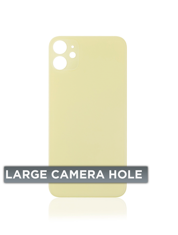Tapa Trasera para iPhone 11 (Orificio de Camara Grande) (Amarillo)
